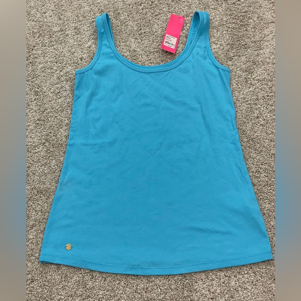 Lilly Pulitzer Halee tank in Seabreeze Blue size Small.